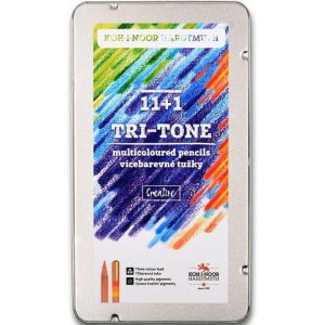 Kredki ołówkowe Koh-i-Noor Tri-Tone, 12 kolorów